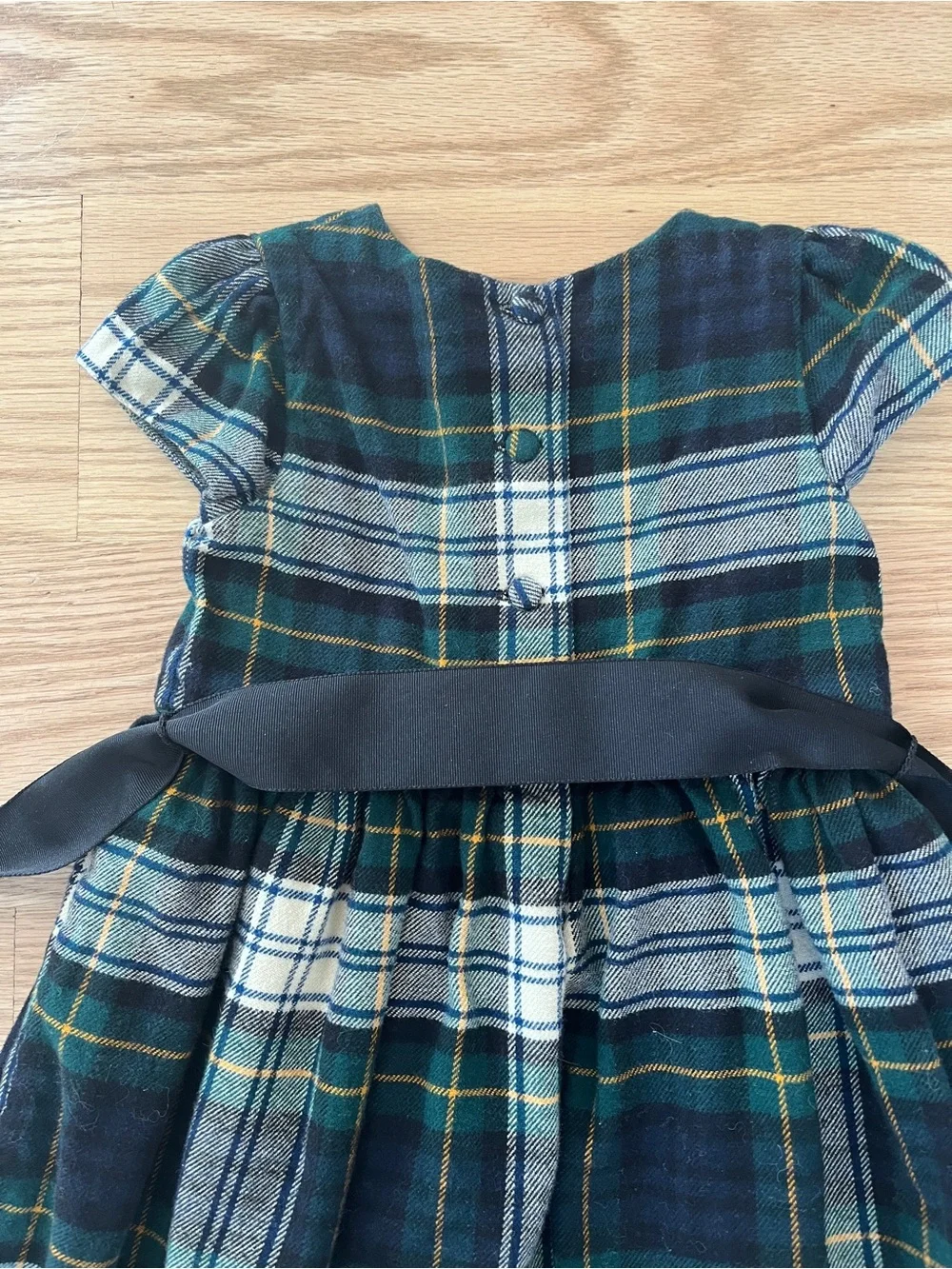 Ralph Lauren Baby Girl Plaid Dress - Classic Holiday Style Size 12M